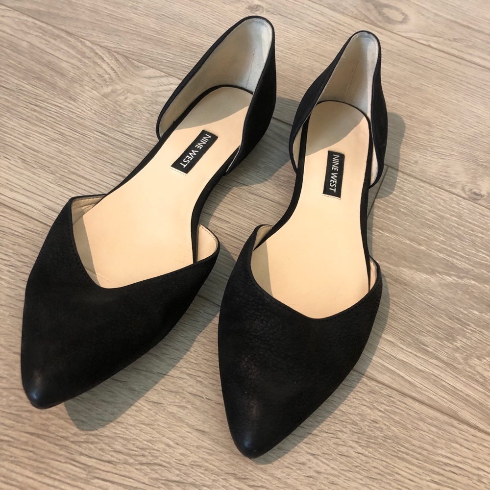 Nine West Black Flats, 7